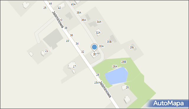 Juchnowiec Kościelny, Jaśminowa, 30, mapa Juchnowiec Kościelny