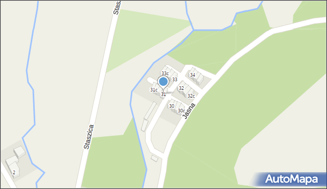 Jugów, Jasna, 31, mapa Jugów