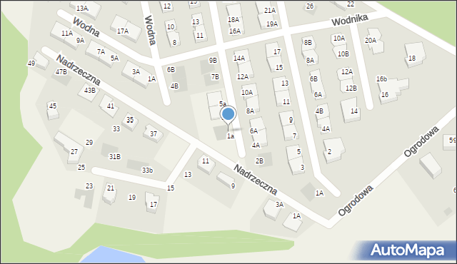 Juszkowo, Jar Raduni, 1b, mapa Juszkowo