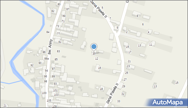 Kacwin, Jana Pawła II, 10, mapa Kacwin