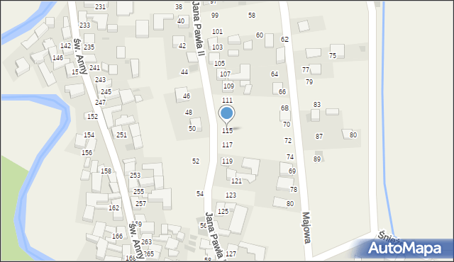 Kacwin, Jana Pawła II, 115, mapa Kacwin