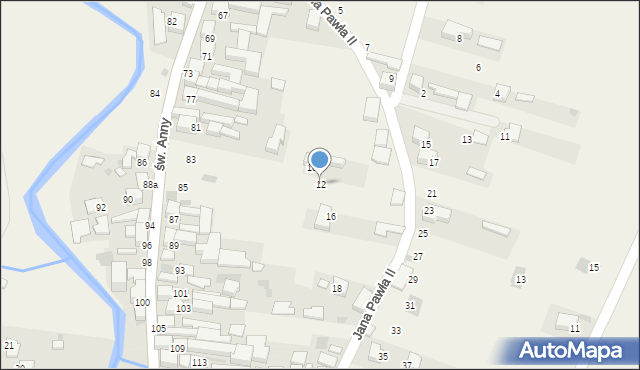 Kacwin, Jana Pawła II, 12, mapa Kacwin