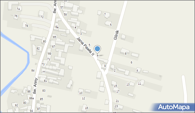 Kacwin, Jana Pawła II, 7, mapa Kacwin