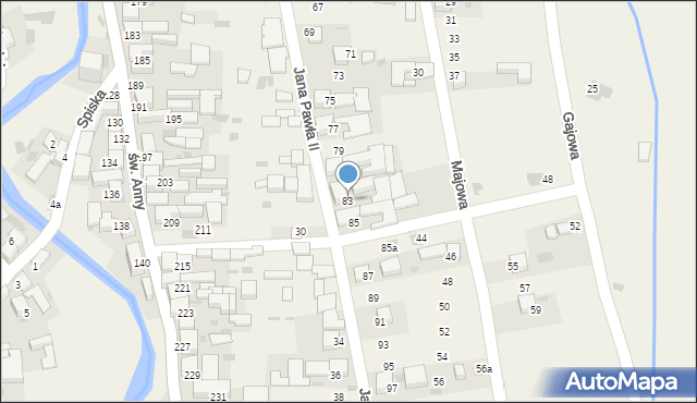 Kacwin, Jana Pawła II, 83, mapa Kacwin