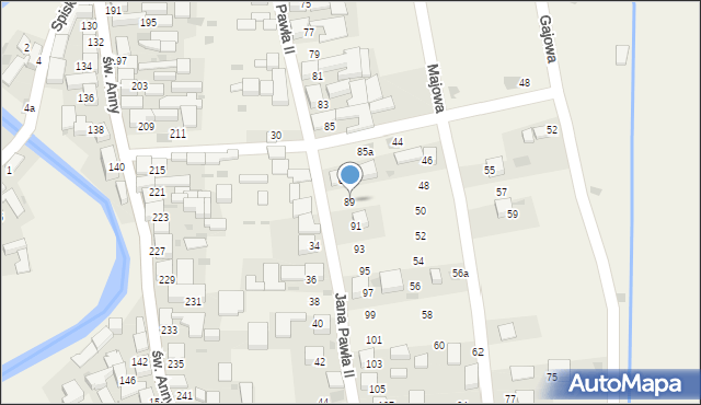 Kacwin, Jana Pawła II, 89, mapa Kacwin