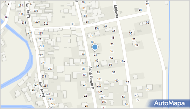 Kacwin, Jana Pawła II, 93, mapa Kacwin