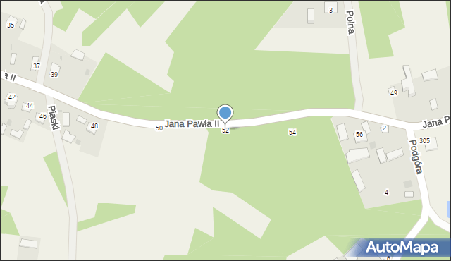 Kaczaki, Jana Pawła II, 52, mapa Kaczaki