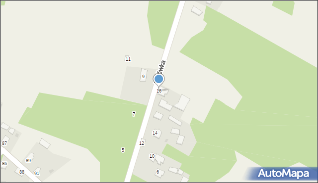 Kaczaki, Janówka, 16, mapa Kaczaki