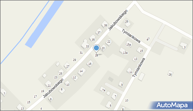 Kaczanowo, Jakubowskiego Józefa Kalasantego, 18, mapa Kaczanowo