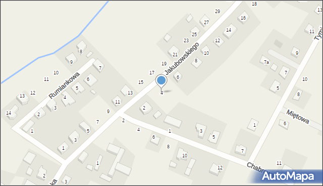 Kaczanowo, Jakubowskiego Józefa Kalasantego, 4, mapa Kaczanowo