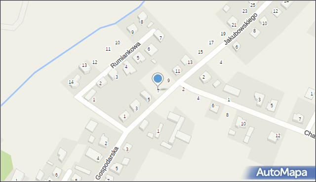 Kaczanowo, Jakubowskiego Józefa Kalasantego, 7, mapa Kaczanowo