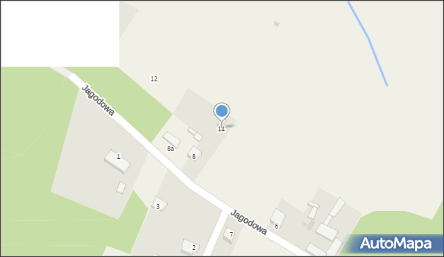 Kadzidło, Jagodowa, 14, mapa Kadzidło