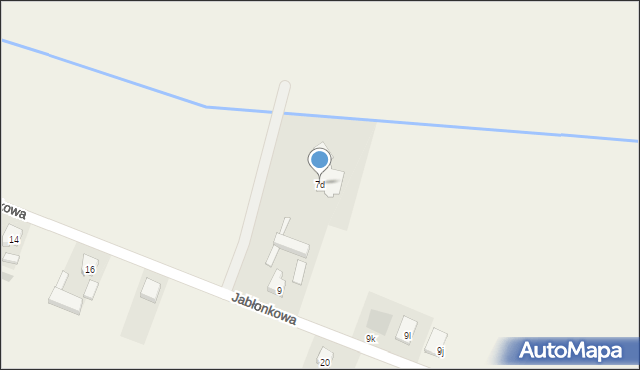 Kąkolewo, Jabłonkowa, 7d, mapa Kąkolewo