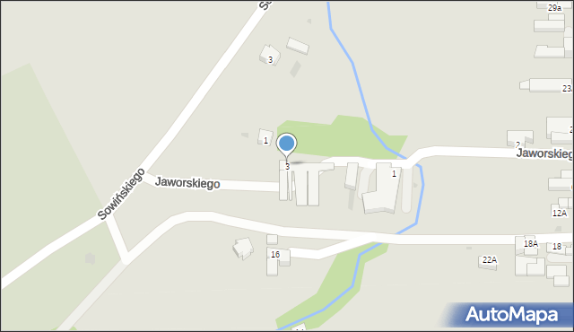 Kalwaria Zebrzydowska, Jaworskiego Mariana, kard., 3, mapa Kalwaria Zebrzydowska