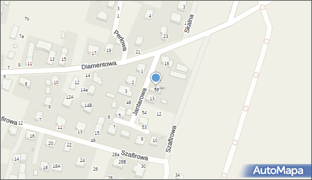 Kamień, Jantarowa, 56, mapa Kamień