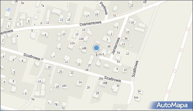 Kamień, Jantarowa, 6, mapa Kamień