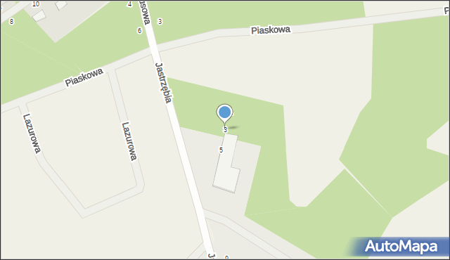 Kamień, Jastrzębia, 3, mapa Kamień