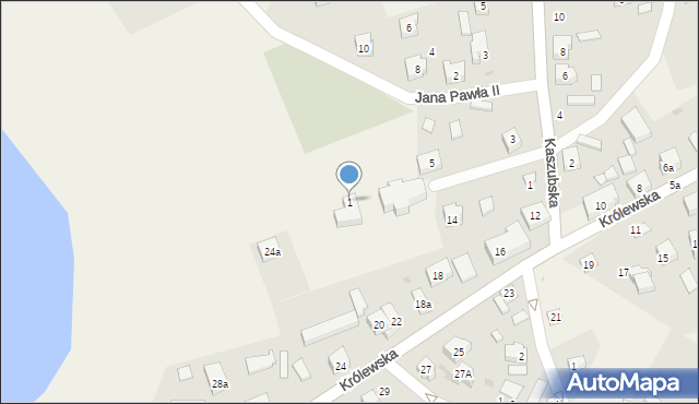 Kamienica Królewska, Jana Pawła II, 1, mapa Kamienica Królewska