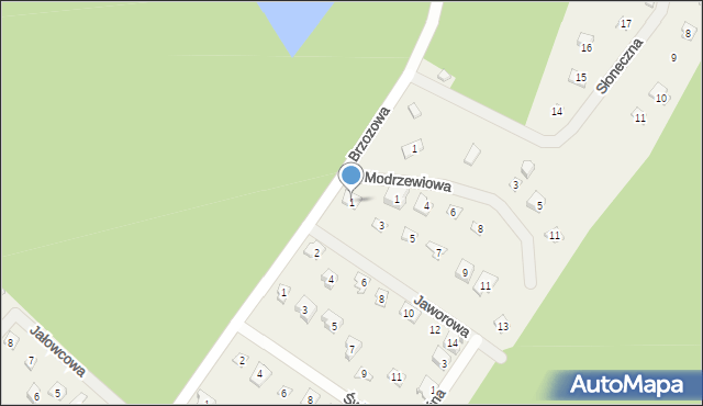 Kamińsko, Jaworowa, 1, mapa Kamińsko