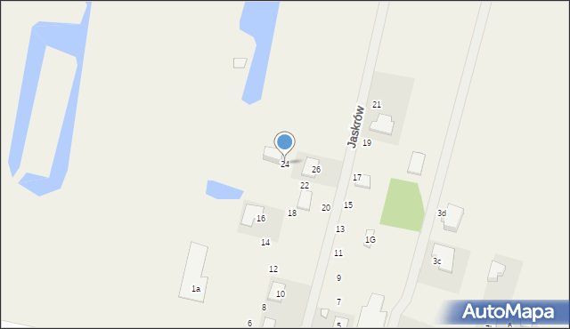 Kanie, Jaskrów, 24, mapa Kanie