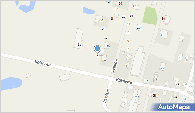 Kanie, Jaskrów, 6, mapa Kanie