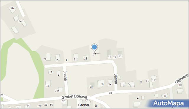 Kaniów, Jasna, 15, mapa Kaniów