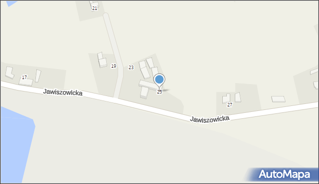 Kaniów, Jawiszowicka, 25, mapa Kaniów