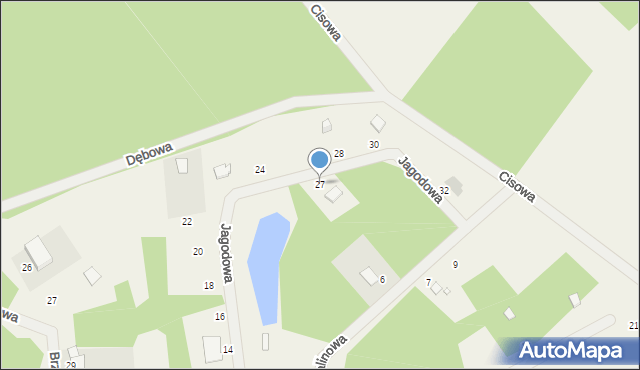 Karczewko, Jagodowa, 27, mapa Karczewko