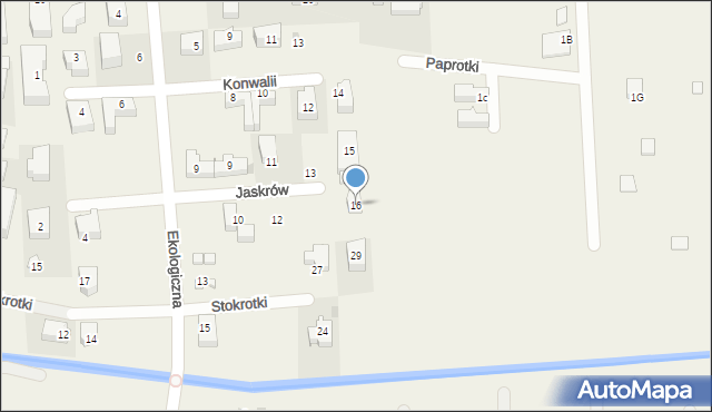 Karwia, Jaskrów, 16, mapa Karwia