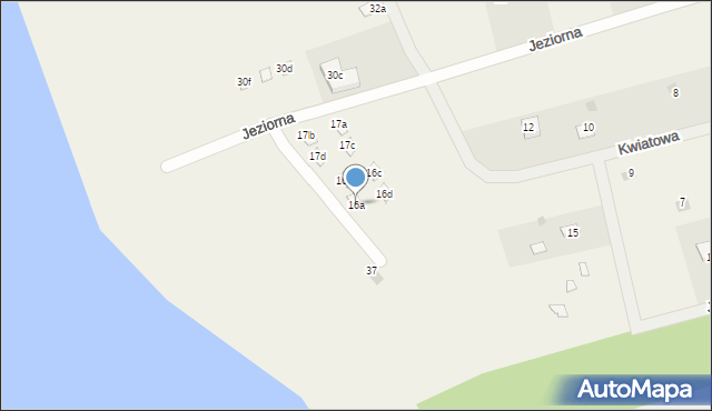 Kątno, Jarzębinowa, 16a, mapa Kątno