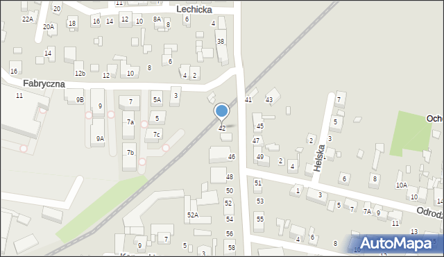 Katowice, Jankego Zygmunta Waltera, gen., 42, mapa Katowic