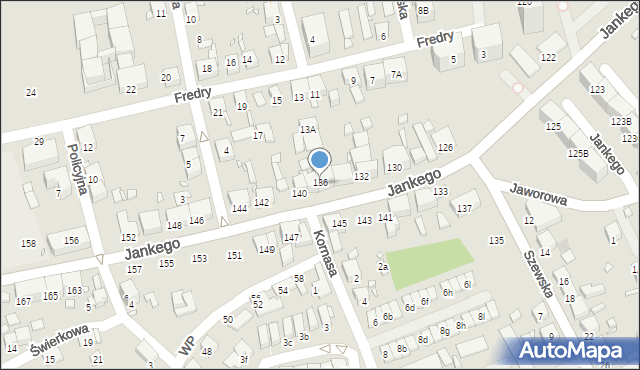 Katowice, Jankego Zygmunta Waltera, gen., 138, mapa Katowic