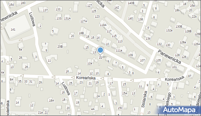 Katowice, Japońska, 11, mapa Katowic