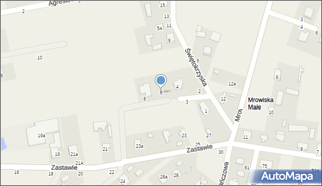 Kazimierów, Jagodowa, 6, mapa Kazimierów