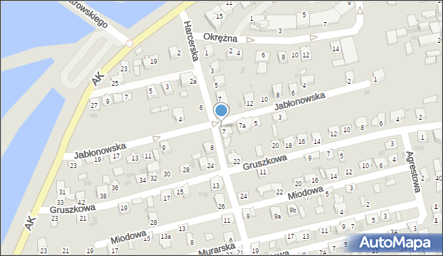 Kazimierza Wielka, Jabłonowska, 7b, mapa Kazimierza Wielka