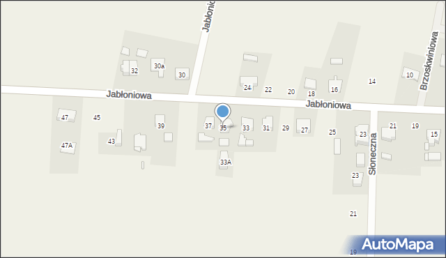 Kaźmierz, Jabłoniowa, 35, mapa Kaźmierz