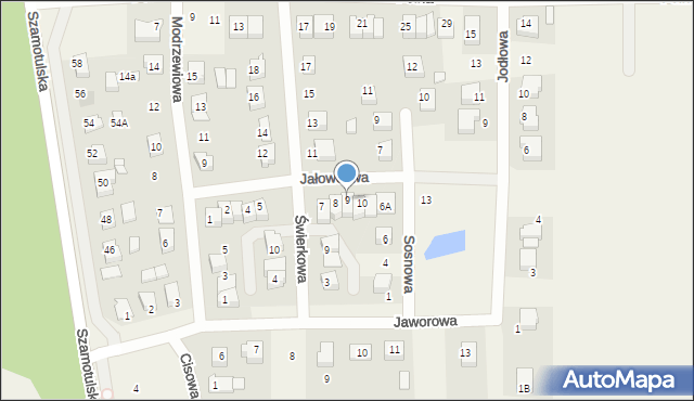 Kaźmierz, Jałowcowa, 9, mapa Kaźmierz