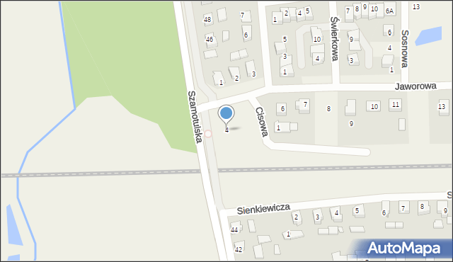 Kaźmierz, Jaworowa, 4, mapa Kaźmierz