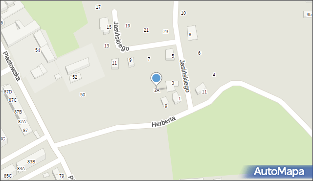 Kędzierzyn-Koźle, Jasińskiego Tadeusza, 3A, mapa Kędzierzyna-Koźle