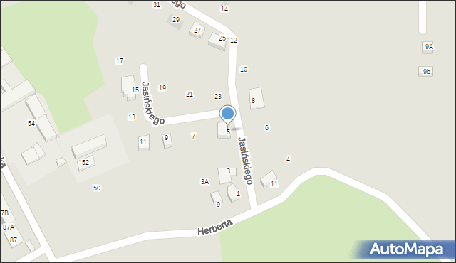 Kędzierzyn-Koźle, Jasińskiego Tadeusza, 5, mapa Kędzierzyna-Koźle