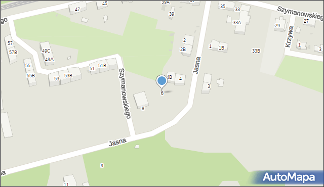 Kędzierzyn-Koźle, Jasna, 6, mapa Kędzierzyna-Koźle