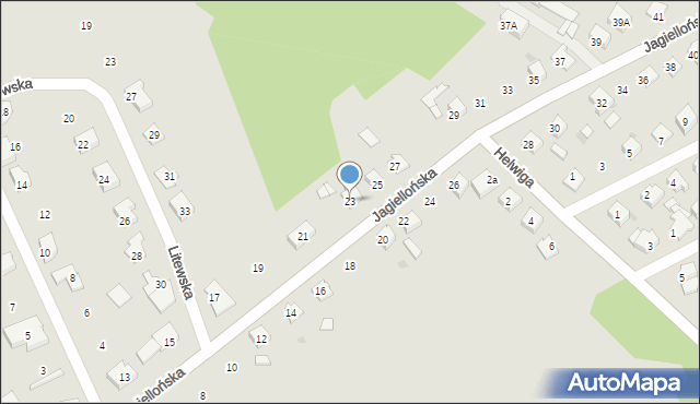 Kędzierzyn-Koźle, Jagiellońska, 23, mapa Kędzierzyna-Koźle