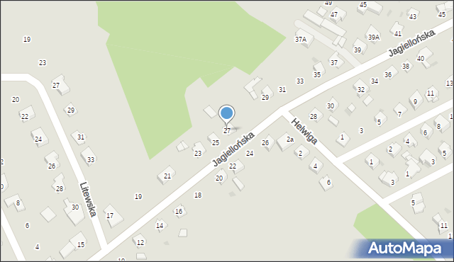 Kędzierzyn-Koźle, Jagiellońska, 27, mapa Kędzierzyna-Koźle