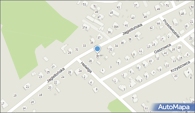 Kędzierzyn-Koźle, Jagiellońska, 30, mapa Kędzierzyna-Koźle