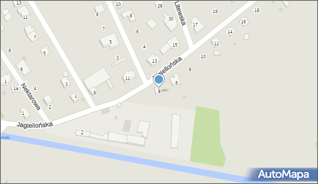 Kędzierzyn-Koźle, Jagiellońska, 4, mapa Kędzierzyna-Koźle