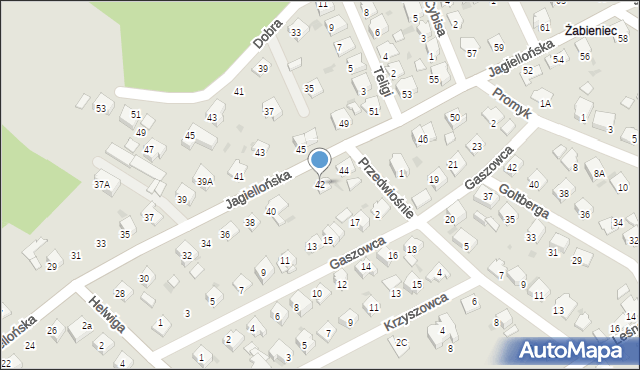 Kędzierzyn-Koźle, Jagiellońska, 42, mapa Kędzierzyna-Koźle