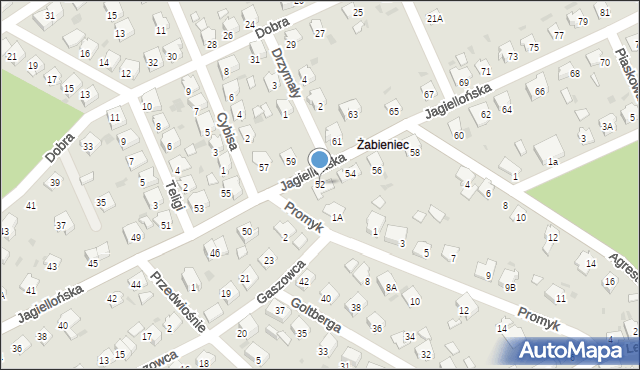 Kędzierzyn-Koźle, Jagiellońska, 52, mapa Kędzierzyna-Koźle