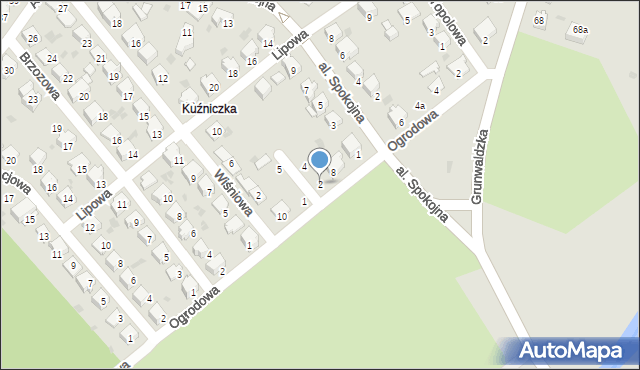 Kędzierzyn-Koźle, Jałowcowa, 2, mapa Kędzierzyna-Koźle