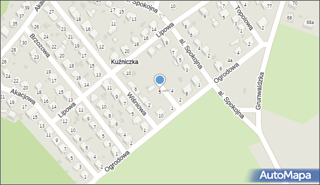 Kędzierzyn-Koźle, Jałowcowa, 5, mapa Kędzierzyna-Koźle