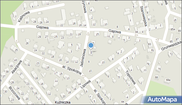 Kędzierzyn-Koźle, Jaśminowa, 4, mapa Kędzierzyna-Koźle